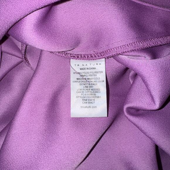 Trina Turk ENCHANTRESS ELASTICIZED WRAP DRESS IN MORNING GLORY Size S - Picture 11 of 11